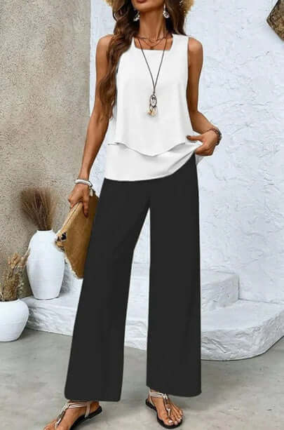 Sleeveless Double-Layer Vest