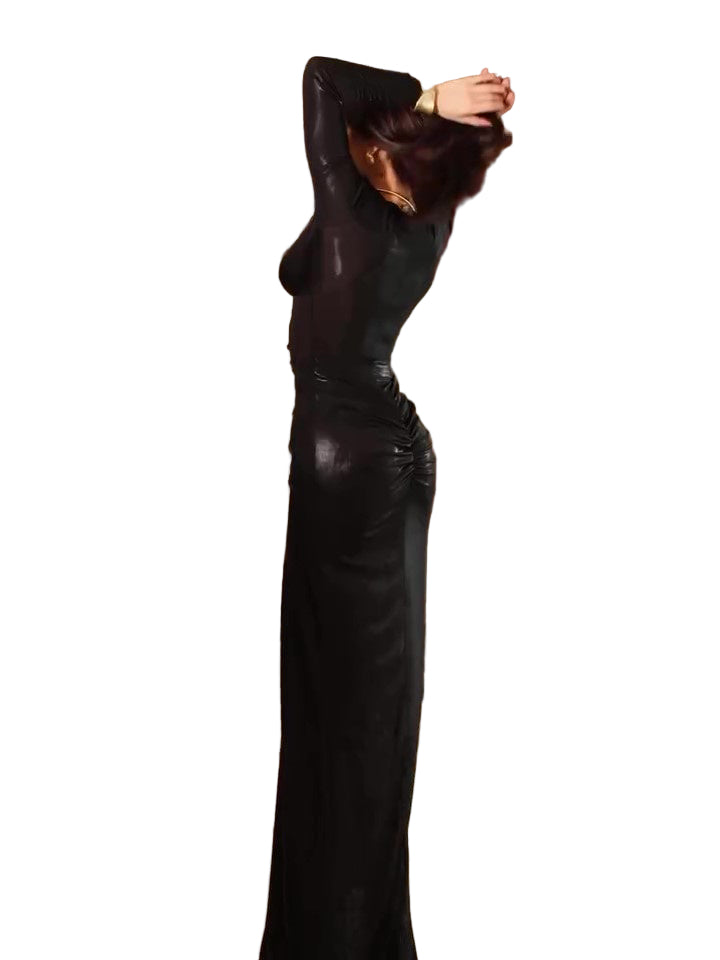 <p>Cut with fluid elegance, this silhouette glides through the evening with quiet confidence and an unmistakable sense of allure. Every movement reveals a refined presence that lingers long after the moment has passed.</p>