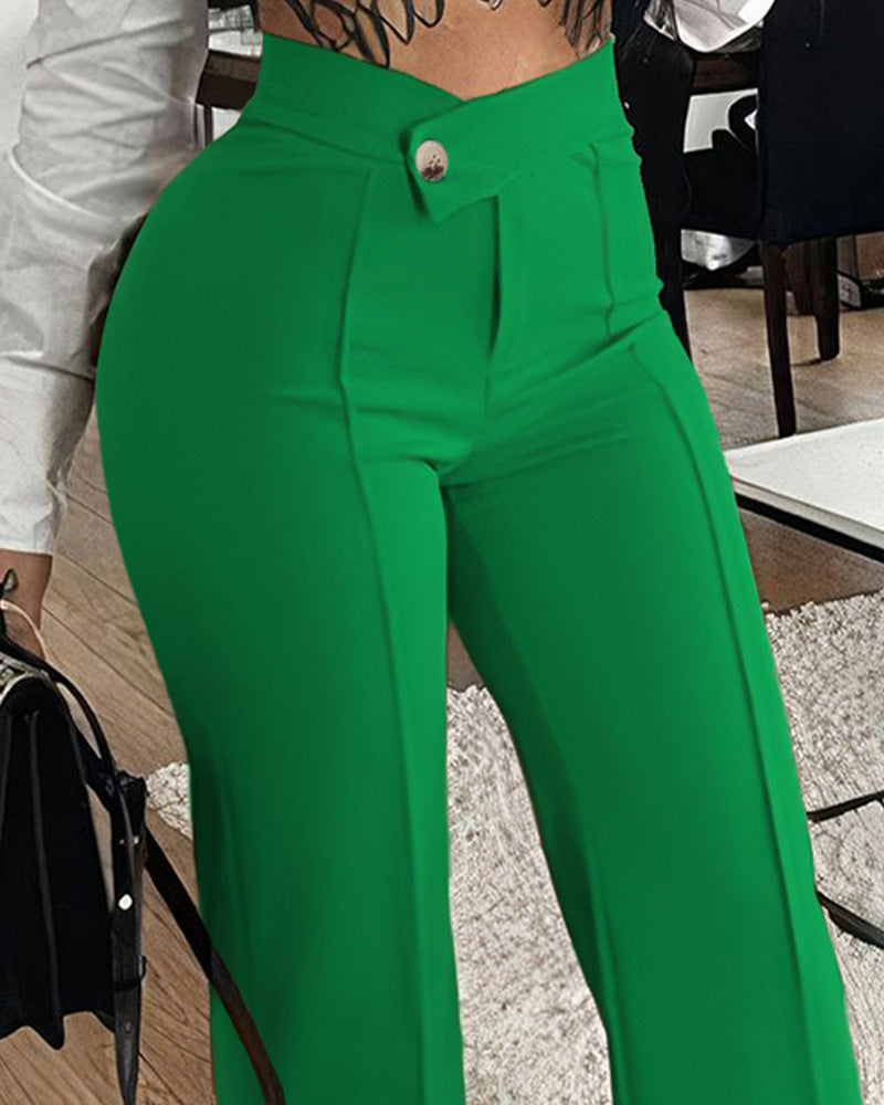 Slim Straight Pants