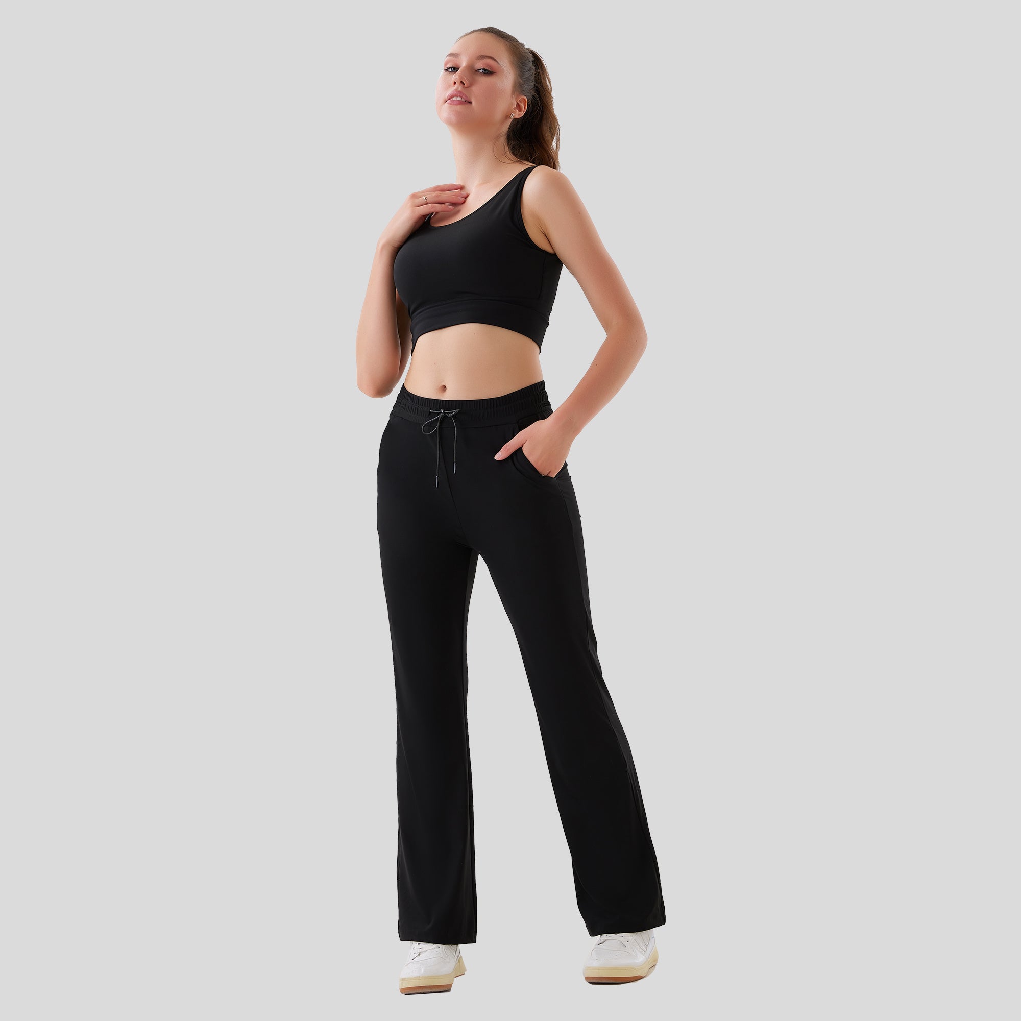 Women's Pull Rope Flared Pants – Trendy & Comfortable Bottoms