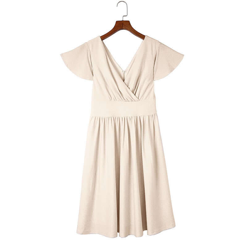Sexy Deep V Midi Dress