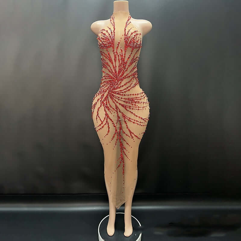 <p>Cut with fluid elegance, this silhouette glides through the evening with quiet confidence and an unmistakable sense of allure. Every movement reveals a refined presence that lingers long after the moment has passed.</p>
