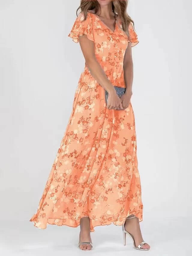 Floral Short Sleeve Dress