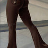 Yoga Fitness Flared Pants With Pockets