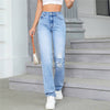 Loose Ripped High Waist Jeans