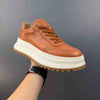 Men’s Retro White Leather Shoes