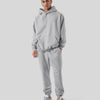 Men's Casual Loose Solid Color Hooded Sweatshirt Pants