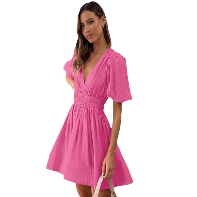Sweet Waist Trimming Dress