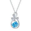European And American Style Infinite Love Inlaid Necklace Women's High-grade Romantic