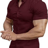 Men's Collar Casual Thin Short Sleeve Shirt