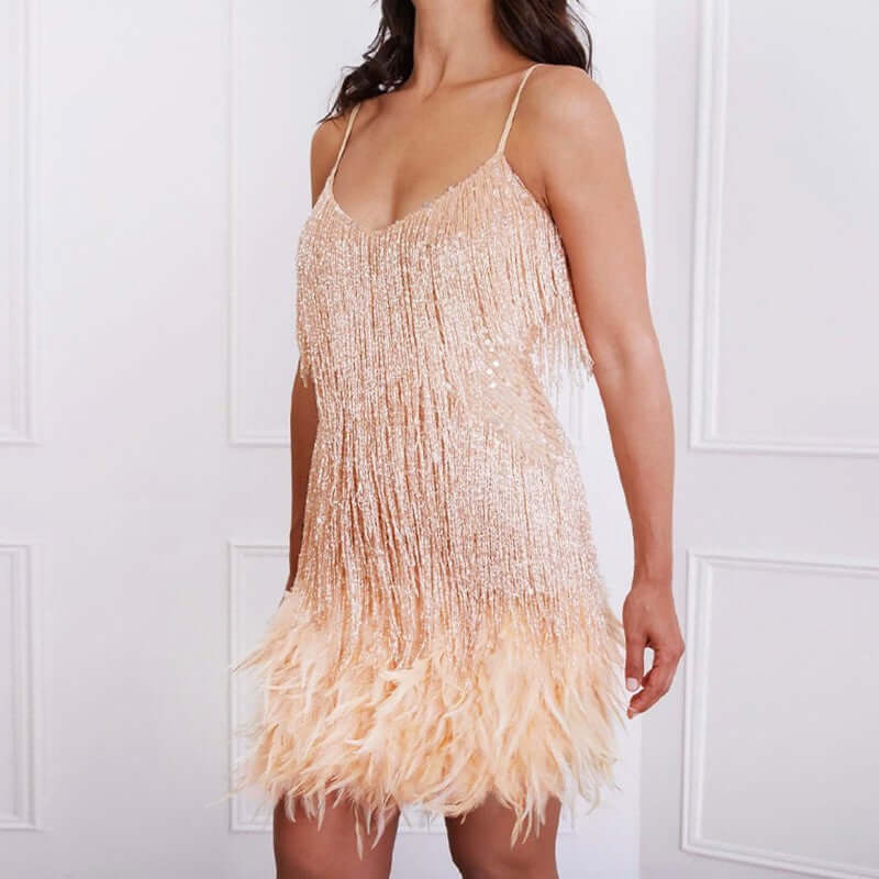 <p>Cut with fluid elegance, this silhouette glides through the evening with quiet confidence and an unmistakable sense of allure. Every movement reveals a refined presence that lingers long after the moment has passed.</p>