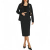 Mid-length Dress Fashion Casual Wear Long-sleeved Cardigan With Suit