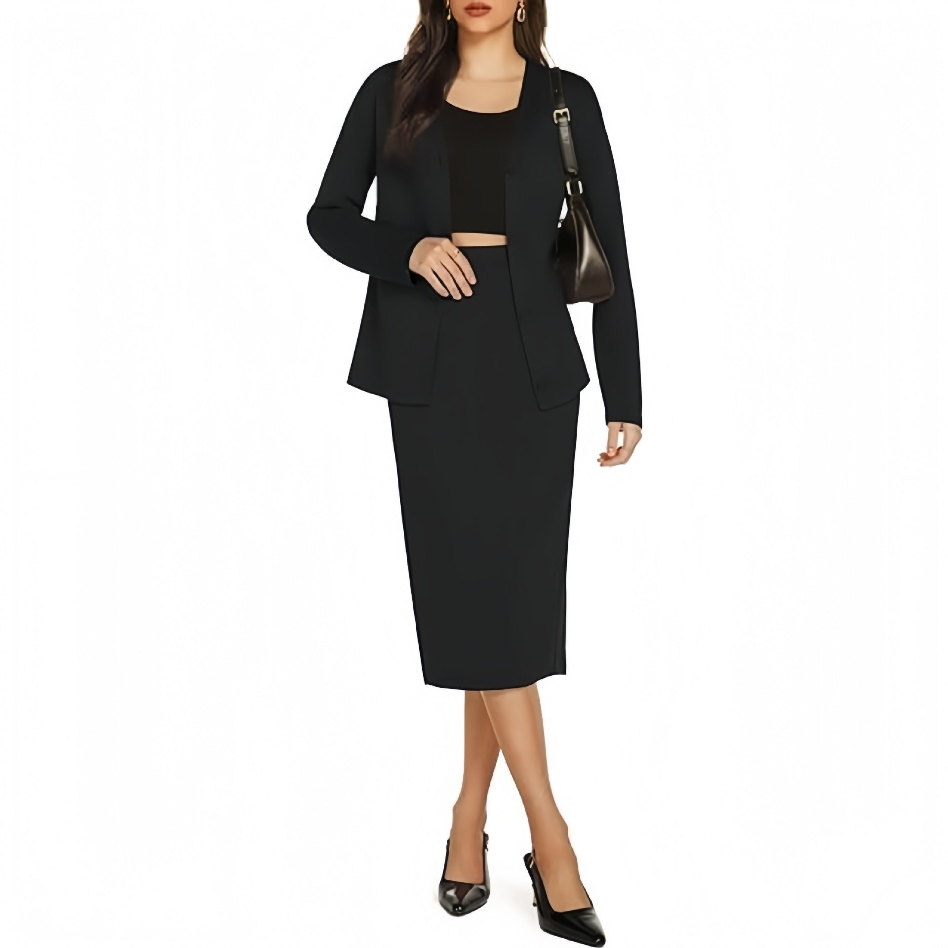 <p>Cut with fluid elegance, this silhouette glides through the evening with quiet confidence and an unmistakable sense of allure. Every movement reveals a refined presence that lingers long after the moment has passed.</p>