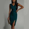 V-Neck Sleeveless Dress