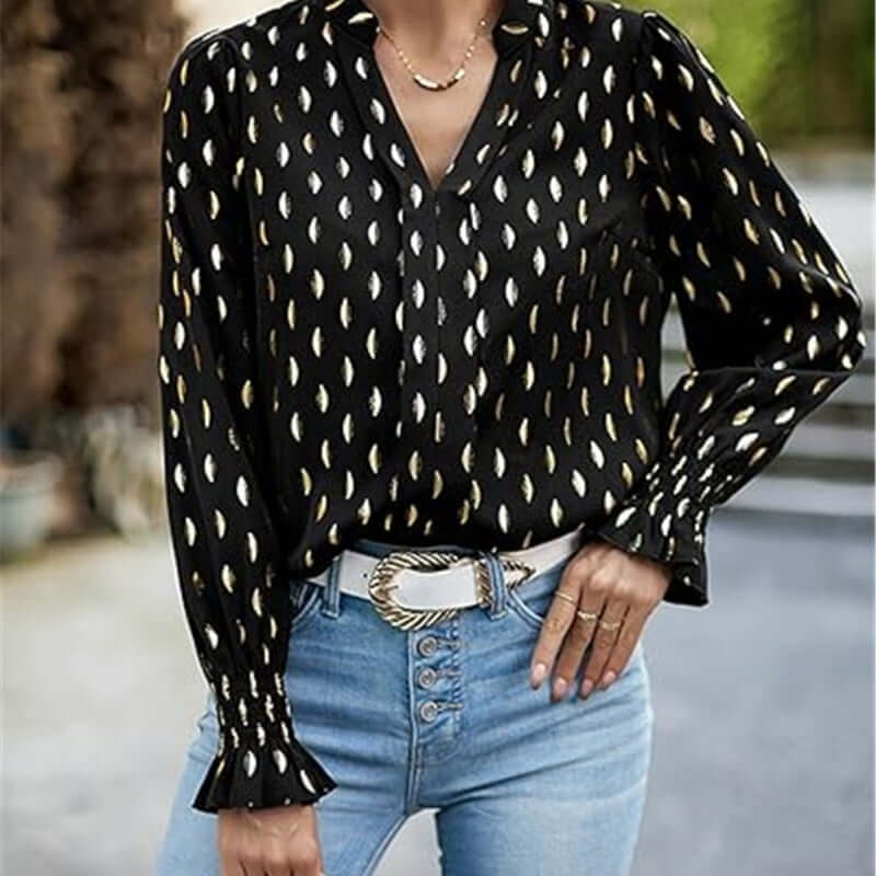 Bubble Sleeve Blouse