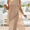 Elegant Irregular Chiffon Sleeveless Dress