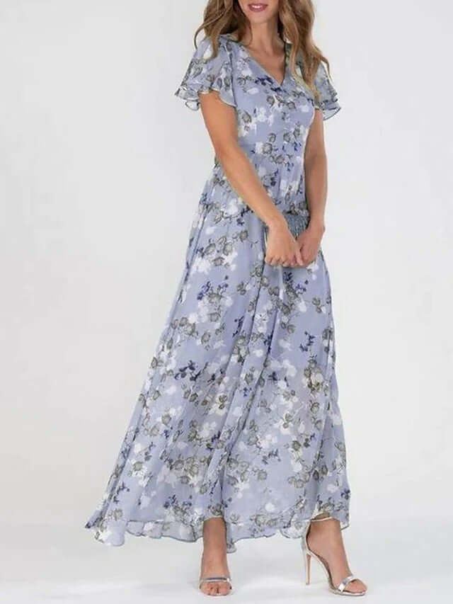 Floral Short Sleeve Dress