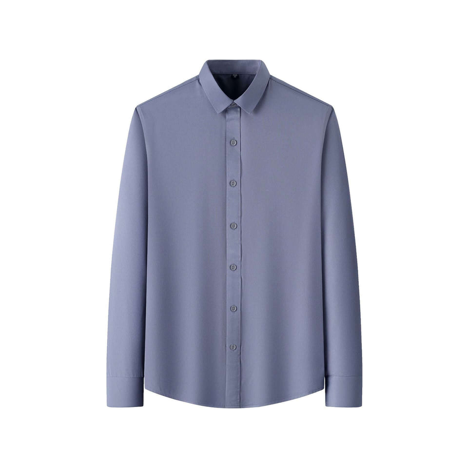 Plus Size Full Elastic Force Shirt Men's Long Sleeve