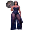 Patchwork Lace-Up Jumpsuit