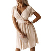 Sexy Deep V Midi Dress